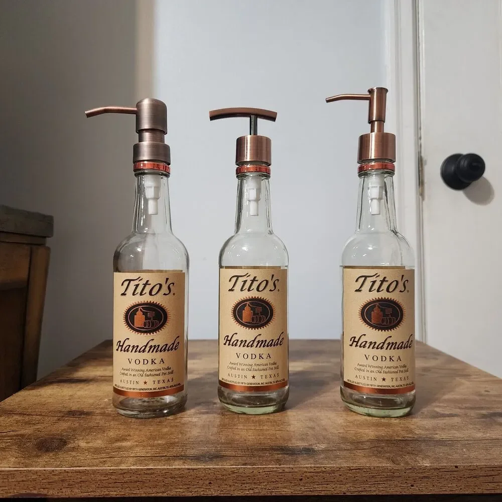 Tito's Soap Dispenser Man Cave She Shed Dish Hand Soap SanitizerTito's Soap Disp